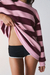 PRE-ORDER – BUZO OVER RAYAS ROSA Y BORDO - buy online