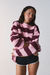 PRE-ORDER – BUZO OVER RAYAS ROSA Y BORDO - ITA BKNS