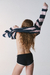 Image of PRE-ORDER – BUZO OVER RAYAS ROSA Y MARINO