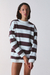 PRE-ORDER – BUZO OVER RAYAS MARRON