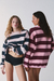 Image of PRE-ORDER – BUZO OVER RAYAS ROSA Y BORDO