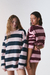 PRE-ORDER – BUZO OVER RAYAS ROSA Y BORDO - ITA BKNS