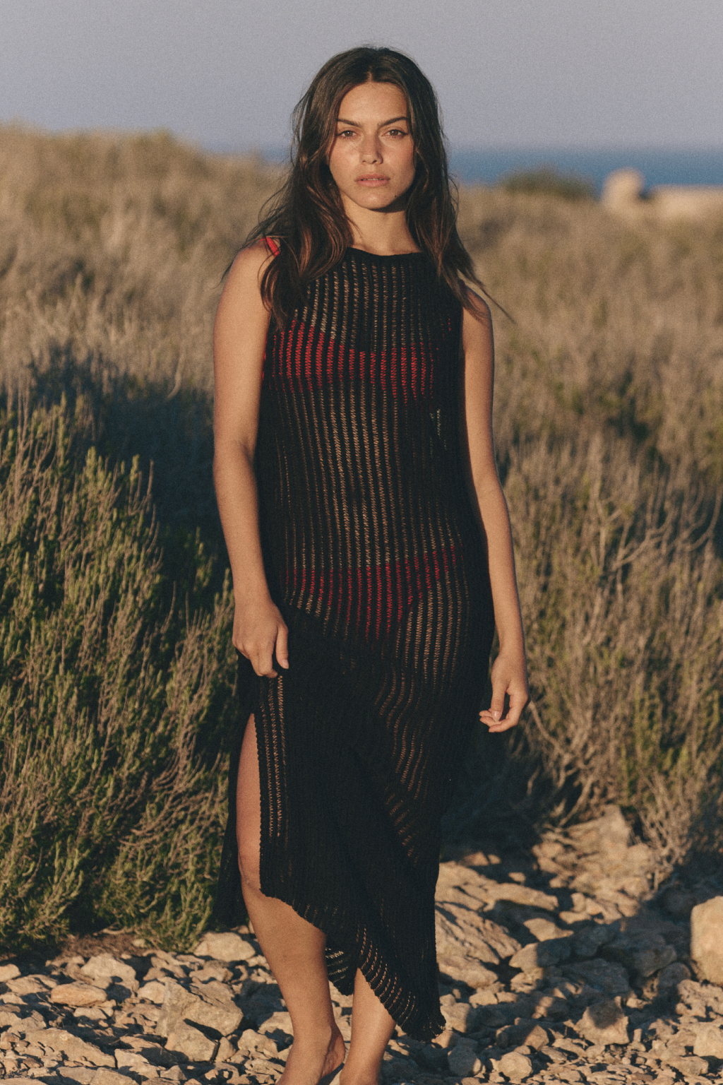 Vestido Largo Texas Negro thumbnail 3