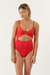 ENTERO CATALINA TEXTURA ROJO - tienda online