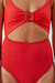 ENTERO CATALINA TEXTURA ROJO - comprar online