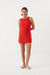 VESTIDO MOÑOS BLONDIE ROJO - tienda online