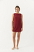 VESTIDO BLONDIE BORDO - tienda online