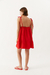 VESTIDO VOLADO BLONDIE ROJO