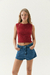 MUSCULOSA Y2K BORDO - comprar online