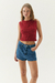 MUSCULOSA Y2K BORDO - tienda online