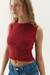 MUSCULOSA Y2K BORDO - comprar online