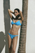 BIKINI PARATY TEXTURA TURQUESA - comprar online