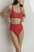 BIKINI AREIA TEXTURA ROJO - ITA BKNS