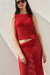 POLLERA LARGA TEXAS ROJO - comprar online