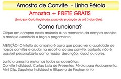 1 Amostra Linha Pérola - Escolha o modelo