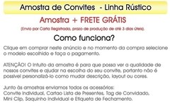 1 Amostra Linha Rústico R05 - Escolha a arte interna