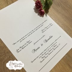 P116 Pérola - Convites de Casamentos, Bodas, Noivado, 15 anos, Aniversário, Formatura