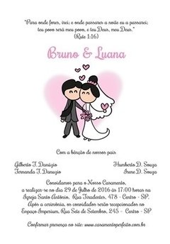 E27 - Express - Rápido 7 dias úteis - (Somente Convite) - Convites de Casamentos, Bodas, Noivado