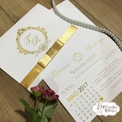 C09 - Supreme Calendário - Convites de Casamentos, Bodas, Noivado, Aniversários
