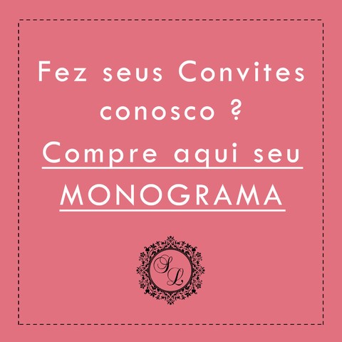 Monograma / Brasão - Apenas Clientes Convites Divinu's