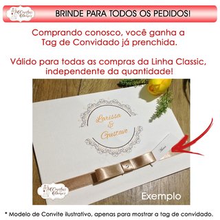 CL206 Classic - Convites de Casamentos, Bodas, Noivado, 15 anos, Aniversários, Formaturas - comprar online