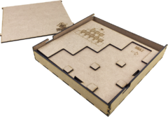 Playmat MDF para 7 Wonders Duel - com case - Caixinha Boardgames