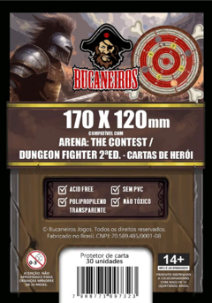 Sleeve Bucaneiros 170 x 120 mm Arena Contest e Dungeon Fighter 2ª Ed Cartas de Herói - 30 unidades