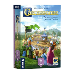 Justas e Timbres - Expansão 6 Carcassonne (pré-venda) - Caixinha Boardgames