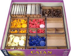 Organizador MDF para Catan: Mercadores & Bárbaros e Cidades & Cavaleiros