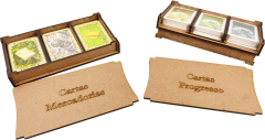 Organizador MDF para Catan Plus - Caixinha Boardgames