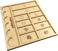 Kit Dashboard para Caverna 7 unidades - COM CASE (encomenda) - Caixinha Boardgames