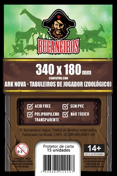 Sleeve Bucaneiros 340 x 180 mm Ark Nova - 15 unidades