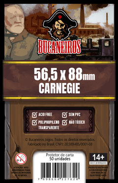 Sleeve Bucaneiros 56,5 x 88 mm Carnegie - 50 Unidades