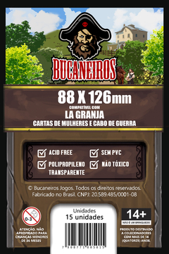 Sleeve Bucaneiros 88 x 126 mm La Granja - 15 unidades