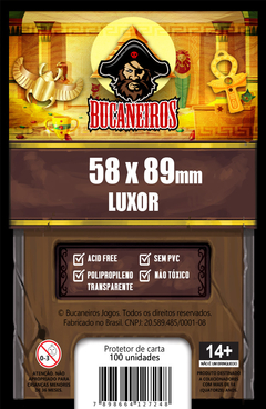 Sleeve Bucaneiros 58 x 88 mm Luxor - 100 unidades