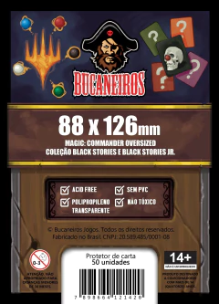 Sleeve Bucaneiros 88 x 126 mm para Histórias Sinistras - 50 unidades - comprar online