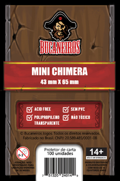 Sleeve Bucaneiros Mini Chimera 43 x 65 mm - 100 unidades
