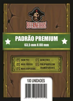 Sleeve Bucaneiros Premium Padrão 63,5 x 88 mm - 100 unidades - comprar online