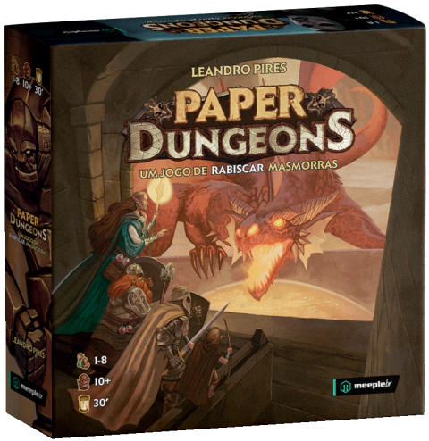 Paper Dungeons: Um Jogo de Rabiscar Masmorras