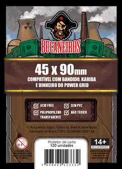Sleeve Bucaneiros Slim 45 x 90 mm - 120 unidades