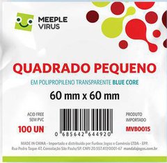 Sleeve Blue Core Quadrado Pequeno 60 x 60 mm - 100 unidades