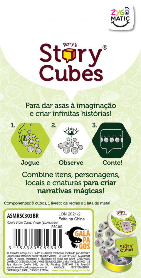Rory Story Cubes: Viagem