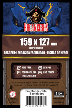 Sleeve Bucaneiros 159 x 127 mm Descent: Lendas da Escuridão - 15 unidades