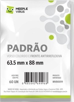 Sleeve Meeple Virus Padrão Branco 63,5 x 88 mm - 60 unidades na internet