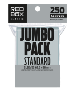 Sleeve Redbox Padrão 63,5 x 88 mm Jumbo Pack - 250 unidades