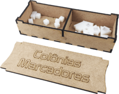 Organizador MDF para Terraforming Mars e Expansões - Sem Dashboards - Caixinha Boardgames