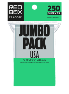 Sleeve Redbox USA Padrão 56x87mm Jumbo Pack - 250 unidades