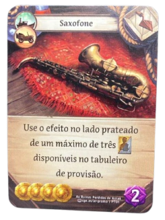 Saxofone - Carta Promo As Ruínas Perdidas de Arnak