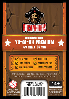 Sleeve Bucaneiros Premium 59 x 85 mm Yu-Gi-Oh - 100 unidades