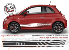 Faixa lateral Adesivo Fiat 500 Abarth